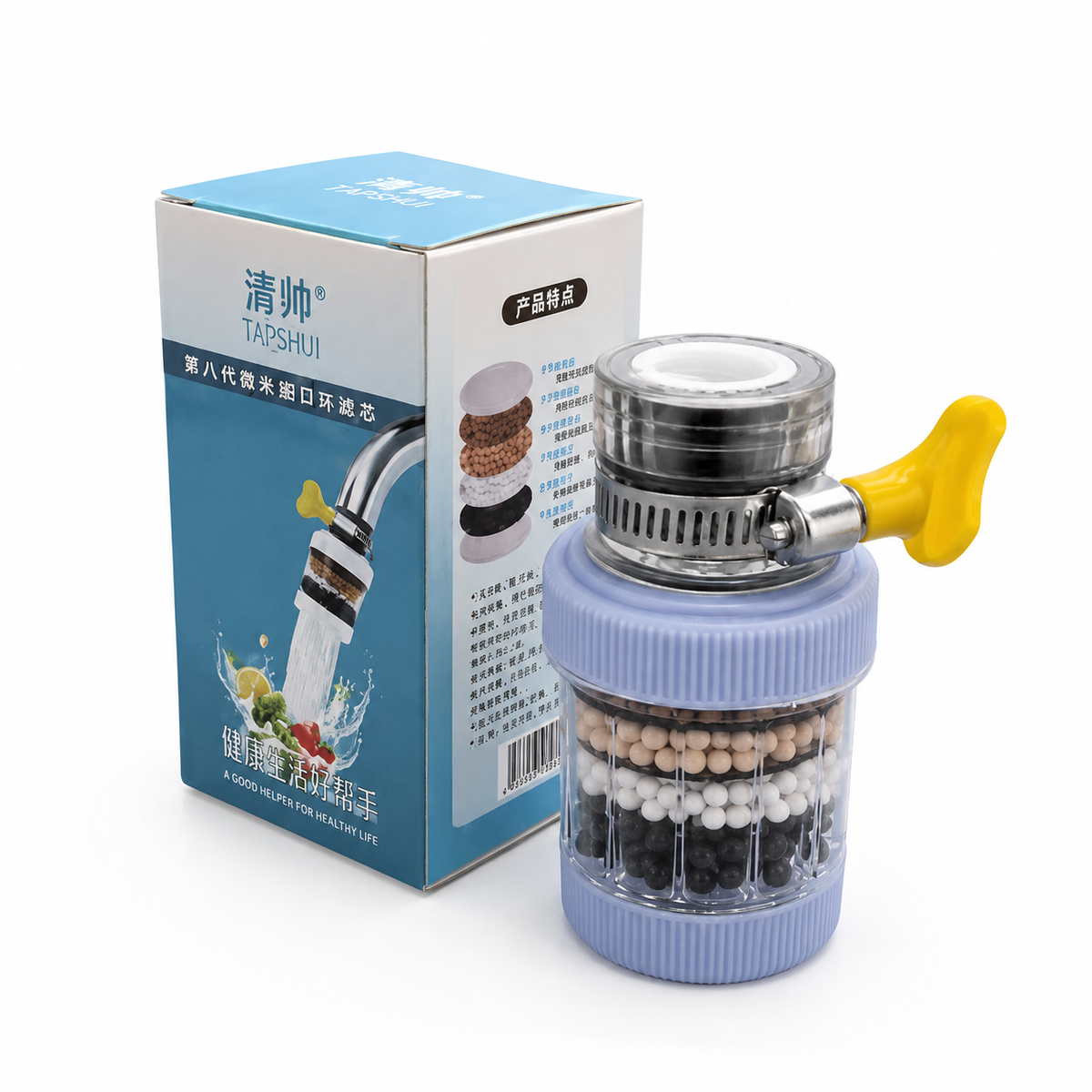 Fankiway Universal Activated Carbon Faucet Water Filter – 6-Layer Purifier & Kitchen Gadget for Clean Safe Tap Water