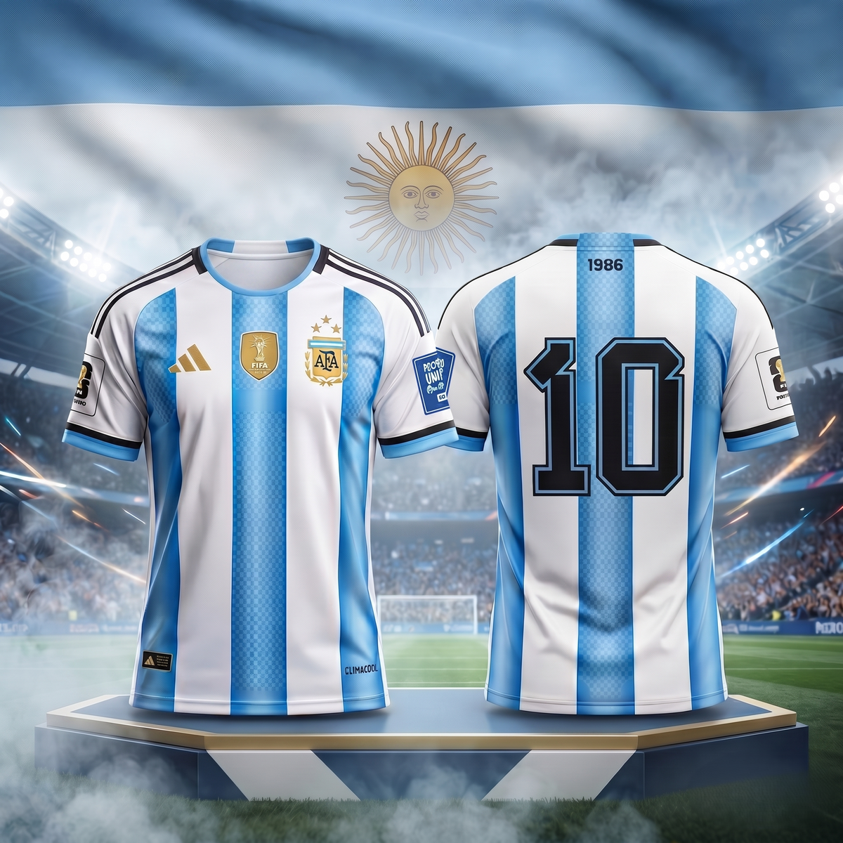 Argentina National Football Team Home Jersey - Iconic No. 10