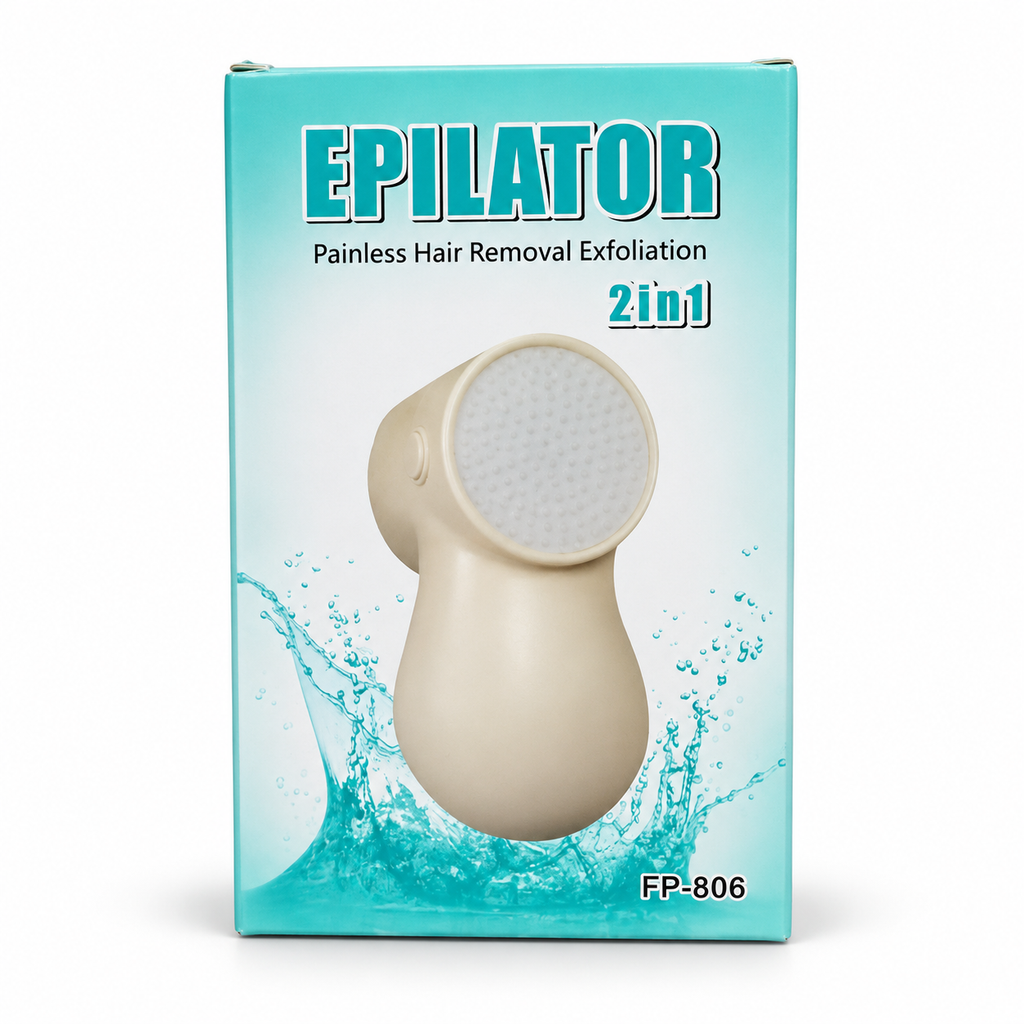 2 in 1 Painless Hair Removal & Exfoliation Device