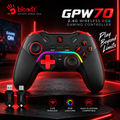 A4Tech Bloody GPW70 2.4G Wireless RGB Gaming Controller (Black) – Multi-Platform Compatible, Dual Connection, RGB Animation, 3.5mm Audio Jack & Up to 13 Hours Battery Life