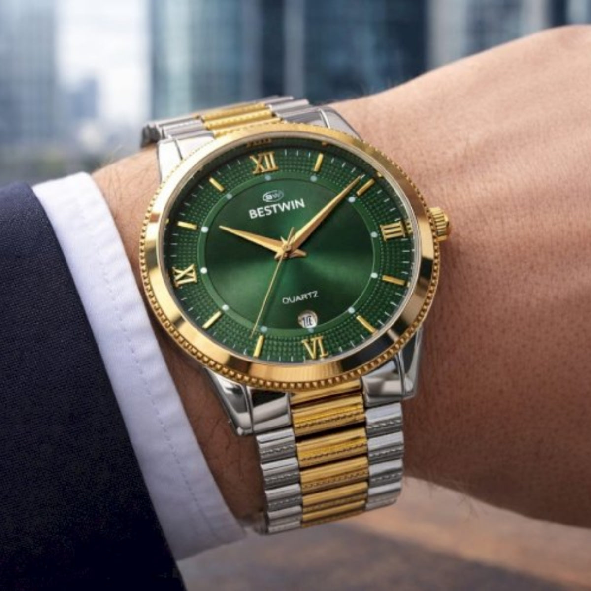 BEST WIN Luxury Watch For Men's (Water Resistant)