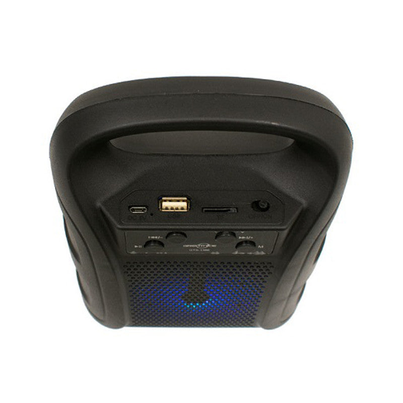 GREATNICE GTS-1386 Portable Wireless Bluetooth Speaker – 4-Inch Driver, LED Lighting Effects, FM Radio, USB/TF Card Support, 500mAh Battery & 10M Range