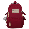 Aesthetic Large Capacity Backpack (Red)