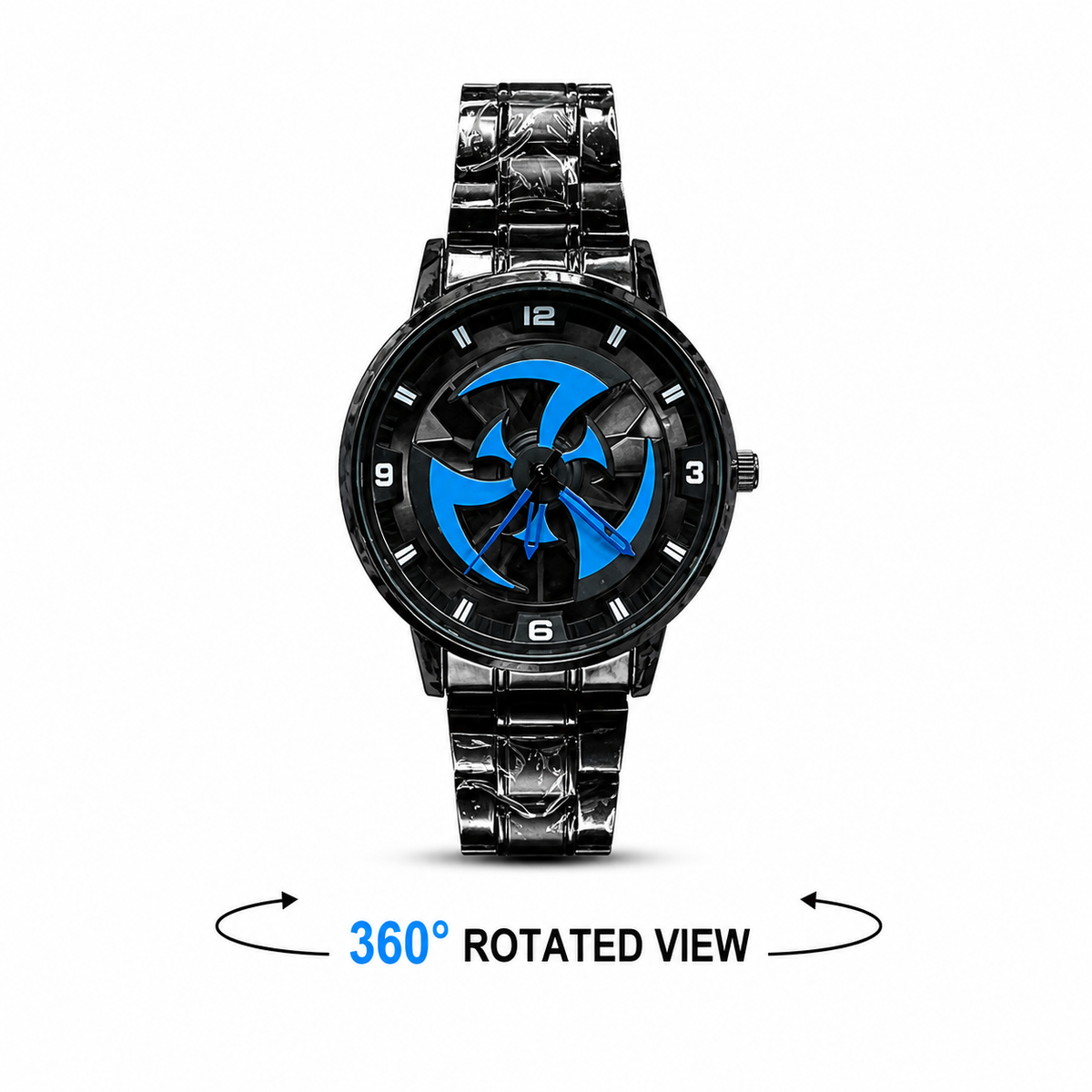Wheel Rim Rotating Watch