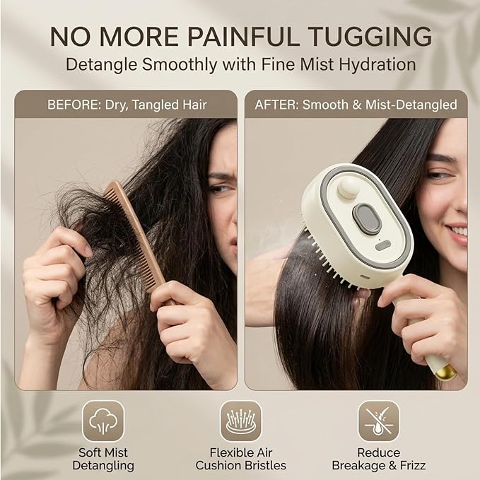 Electric Spray Retractable Air Cushion Comb