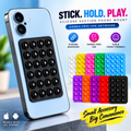 Silicone Suction Phone Case Mount – Adhesive Anti-Slip Mobile Phone Holder for iPhone & Android, Hands-Free Mirror Mount for Vlogging, Selfies & Fidget Toy (8x5.5cm)