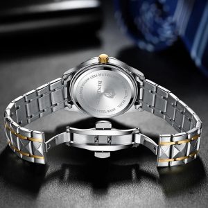 BINBOND 2521 Luxury Brand Luminous Quartz Watch For Men (Blue)