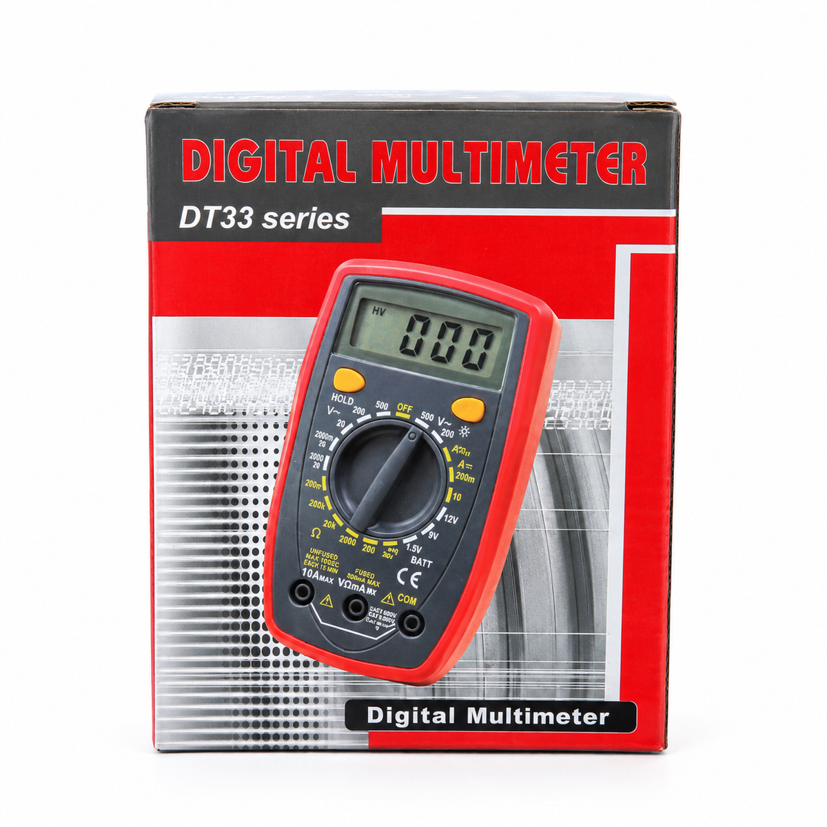 Digital Multimeter DT33 Series (DT33B, DT33C, DT33D) – Compact Pocket Multitester with Backlight, DC/AC Voltage, Current, Resistance, Diode, Battery & Temperature Test