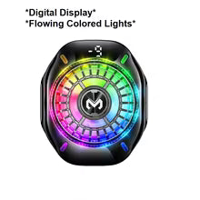 Memo CX10 Magnetic RGB Mobile Phone Cooler – Advanced Semiconductor Refrigeration, Fast 5000 RPM Silent Fan, Dual Magnetic & Clip-on Design, 10W-11W Cooling Power & Lightweight Portability