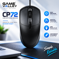 Game Valley CP72 USB Wired Optical Mouse – Lightweight 68g Ergonomic Design, 1.35M Durable Cable, 3+ Million Click Lifespan & Plug-and-Play