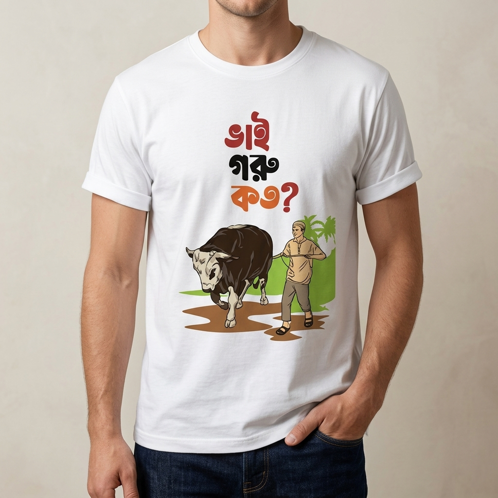 T-Shirt (Bhai Goru Koto) for EID Special