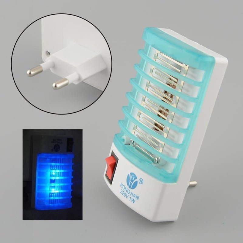 Electric Mosquito Killer Lamp – Non-Toxic Insect Killer & Night Light with 220V Plug, Low Power Consumption & 5 Sq. Meter Coverage for Safe Home Use