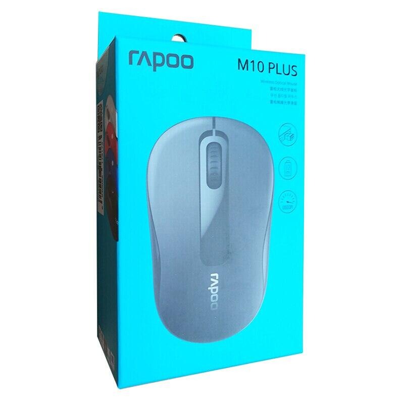 RAPOO M10 Plus 2.4GHz Wireless Optical Mouse – 1000 DPI Tracking, Ambidextrous Ergonomic Design, Nano USB Receiver & Up to 12-Month Battery Life