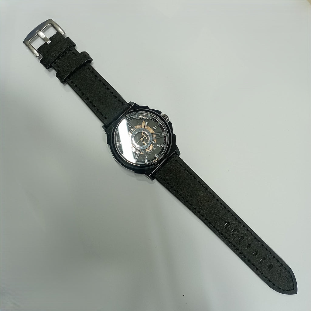 Signature Trendy Men Watch (Black )