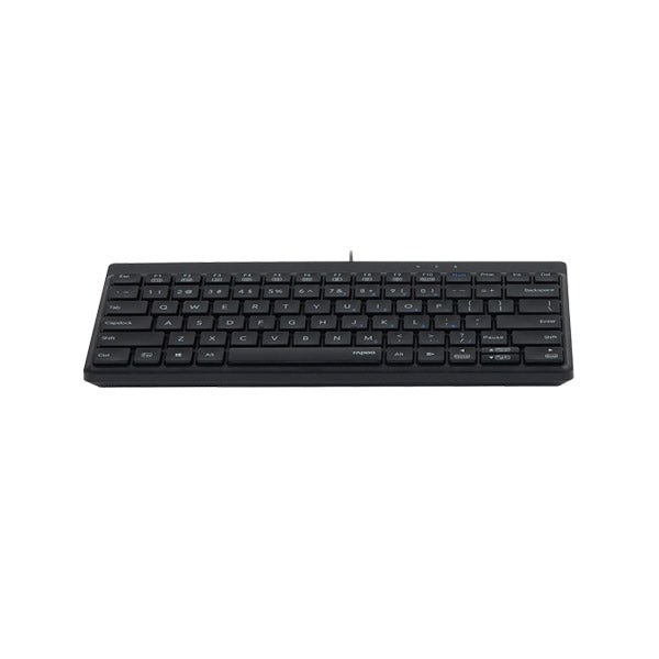 Rapoo NK8000 USB Wired Compact Keyboard (Black) – Space-Saving 80-Key Layout, Durable Laser-Carved Keycaps, FN Multimedia Hotkeys & 2-Year Warranty