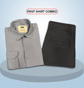 Premium Shirt & Pant Combo (Formal / Casual) (Ash & Black)