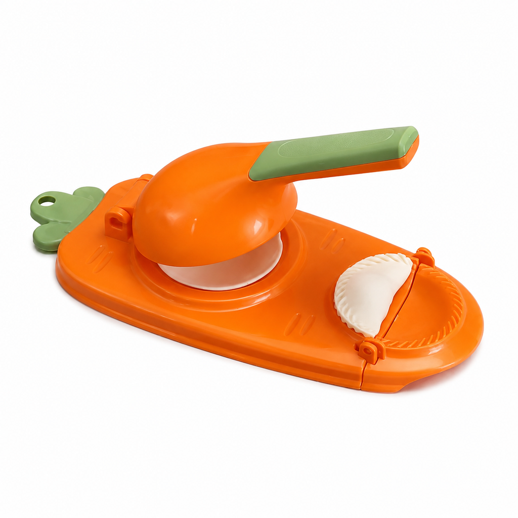 2-in-1 Dumpling, Momo & Pitha Maker – Manual Pressing Puli Pitha Molding Tool & Fast Dough Press Machine for Kitchen