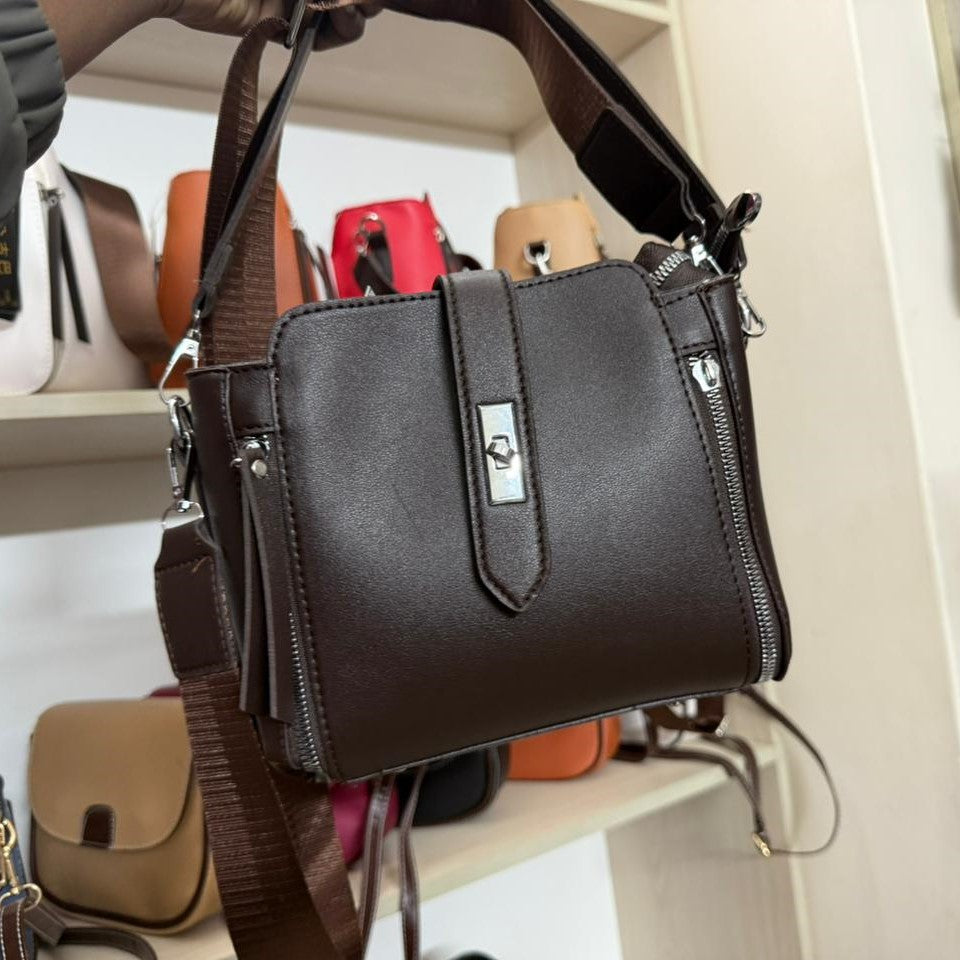 High-quality Messenger Bags For Women Luxury Crossbody Shoulder Bags Female(Coffee)