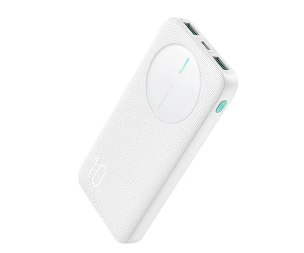 Joyroom JR-PBF12 10000mAh Power Bank – 2.4A Fast Charging Portable Charger with Triple Outputs, LED Indicators & Fire-Resistant ABS Body