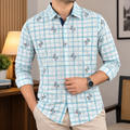 Pure Cotton Check Contrast Shirts