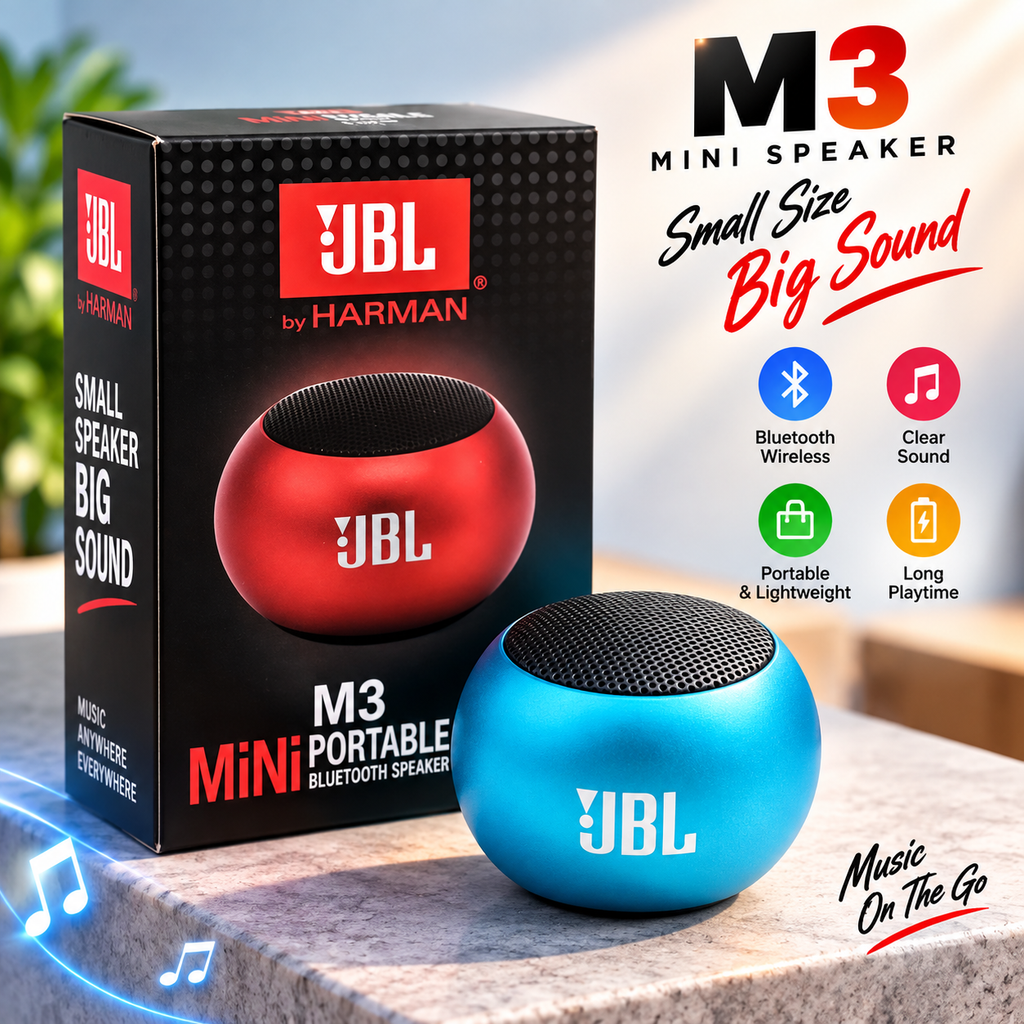 Mini Boost Harmonic Distortion Thunder Beat 10W Portable Wireless Bluetooth Speaker – Deep Bass, 10M Range & Rechargeable Battery