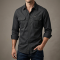 Full sleeves double pocket panel Shirt