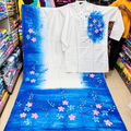 Attractive Hand-Painted Couple Set (Saree and Panjabi)