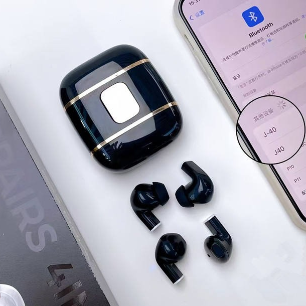 J40 4-in-1 True Wireless Earbuds – Bluetooth 5.4 TWS with Dual-Side Charging Case, Smart LED Display, Active Noise Cancellation & IPX5 Waterproof