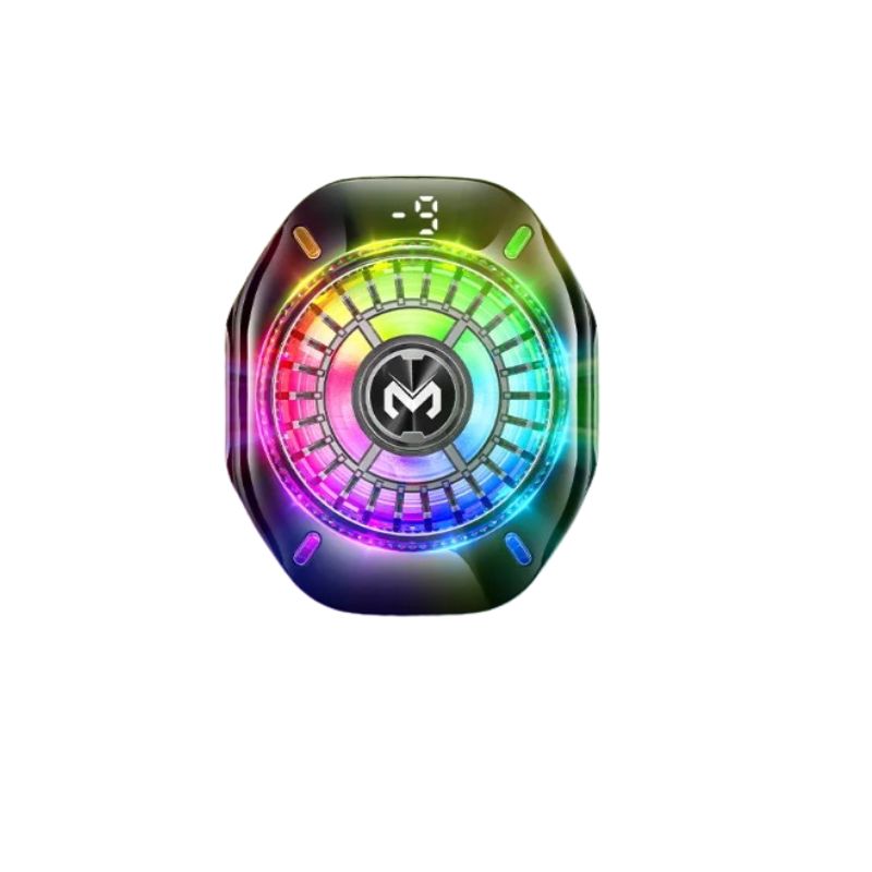 Memo CX10 Magnetic RGB Mobile Phone Cooler – Advanced Semiconductor Refrigeration, Fast 5000 RPM Silent Fan, Dual Magnetic & Clip-on Design, 10W-11W Cooling Power & Lightweight Portability