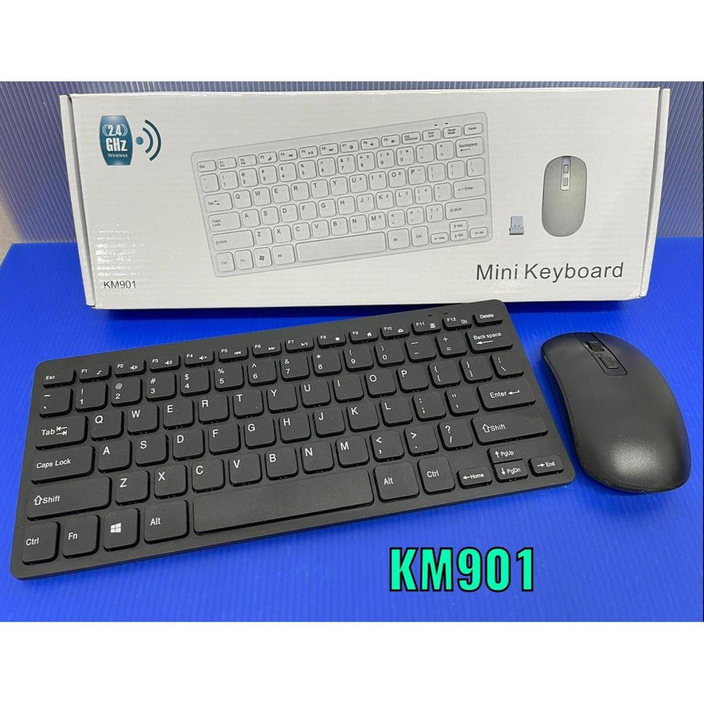 Wireless Keyboard and Mouse Set KM901 (New) – 2.4GHz Reliable Wireless Connectivity, Ergonomic Design, Plug-and-Play Combo for Home & Office Productivity