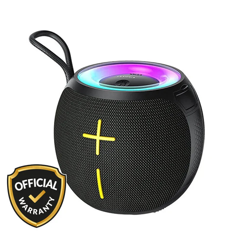 Awei KA19 Portable Wireless Bluetooth Speaker – 360° Surround Stereo Sound, Bluetooth 5.3, 12W Power, IPX4 Waterproof & RGB Ambient Light