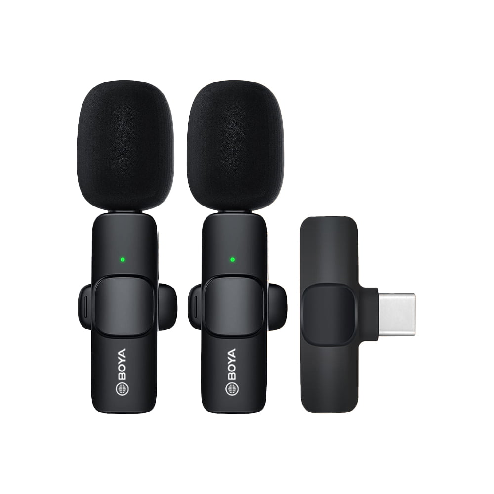 BOYA BY-MW3 Lightning Wireless Lavalier Microphone – Plug & Play Omnidirectional Clip-On Mic with 65ft Range, 8H Battery & Real-Time Sync for iPhone & iPad