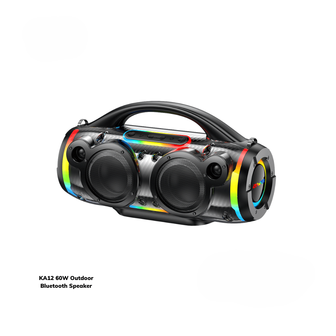 KA12 60W Outdoor Portable Wireless Bluetooth Speaker – JL V5.3, 4000mAh Battery, TF Card Support, Deep Bass & Hi-Fi Stereo Sound