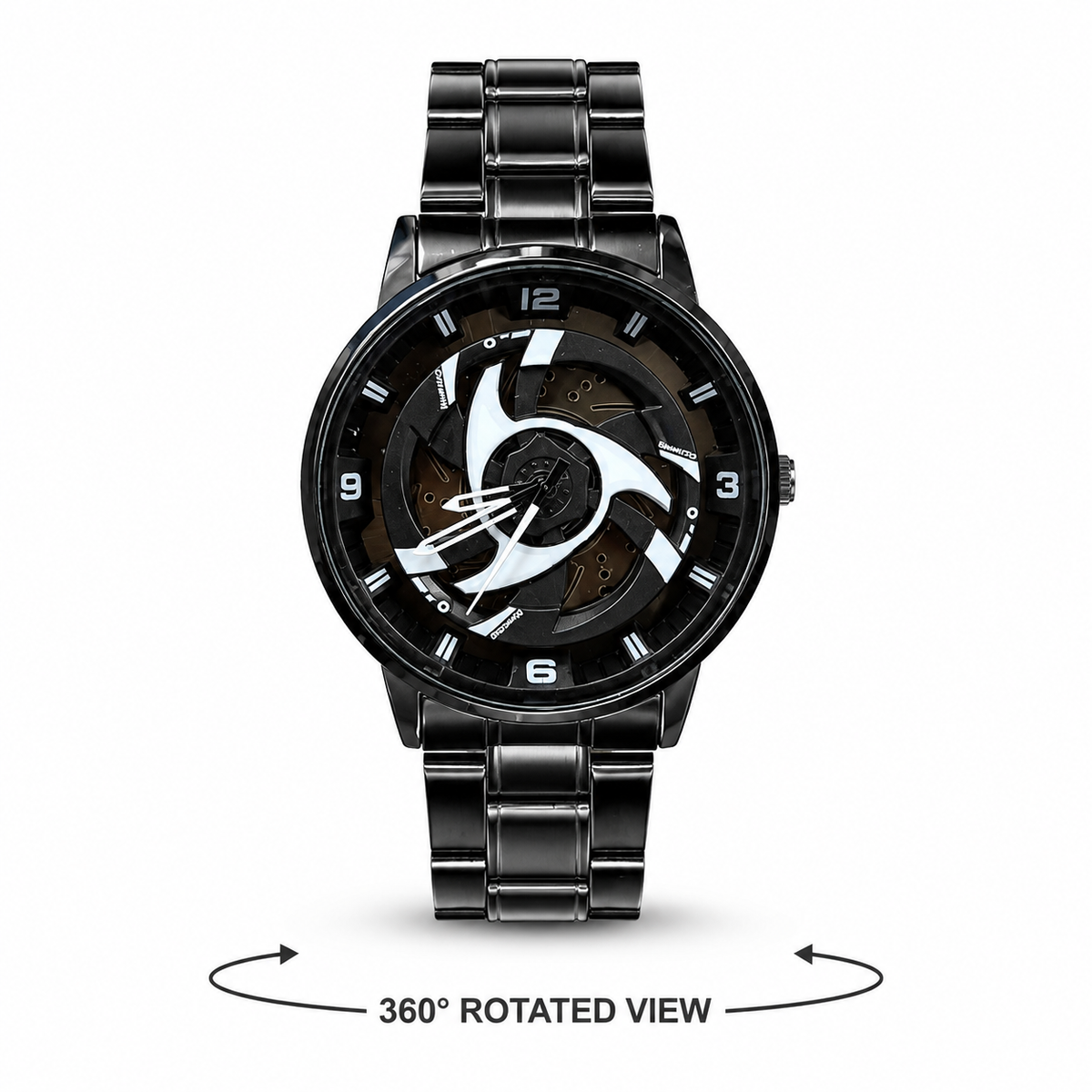 Wheel Rim Rotating Watch