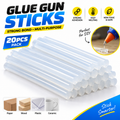 Glue Gun Sticks 20 Pcs Pack – All-Purpose Hot Melt Adhesive Sticks, Quick Drying & Strong Bonding for Crafts, Wood, Plastics, School & DIY Projects