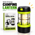 2-in-1 Solar Energy Camping Lantern & Handheld Torch – Rechargeable Emergency Light with Solar Panel, USB Charging Port & Portable Hanging Handle for Outdoor Camping & Travel
