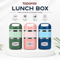 2.5 Layer 1.13L Stainless Steel Lunch Box – Leak-Proof, BPA-Free Airtight Tiffin Box with Handle for Office, School & Travel