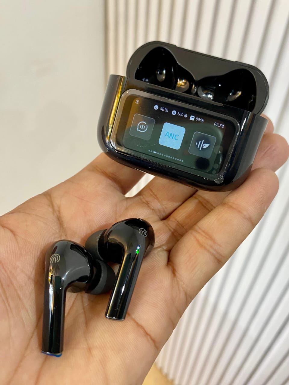 Awei TP29ANC AI Translation & ANC Wireless Earbuds – Bluetooth 6.0 Real-Time Translator Earphones with 147 Languages, 10mm Driver & LCD Touch Screen