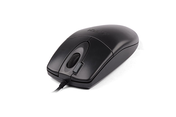 A4tech OP-730D Wired Optical Mouse – Silent Click Technology, Hyper-Fast Scrolling Wheel, Smooth Cursor Control & Ergonomic Contoured Design for Enhanced Productivity