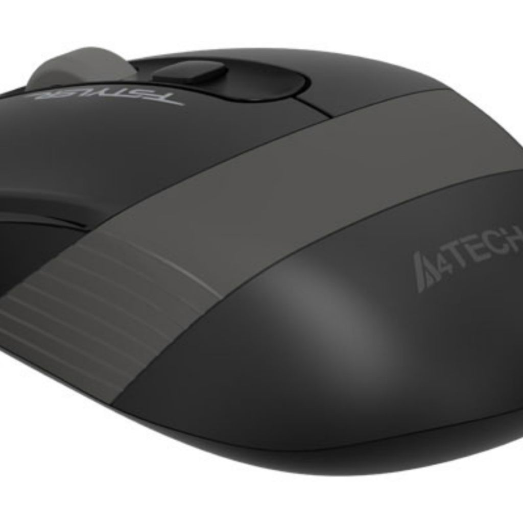 A4Tech FG10 2.4GHz Wireless Optical Mouse – Silent Click, Ergonomic Symmetric Design, 10-15M Range, Nano USB Receiver & Long Battery Life