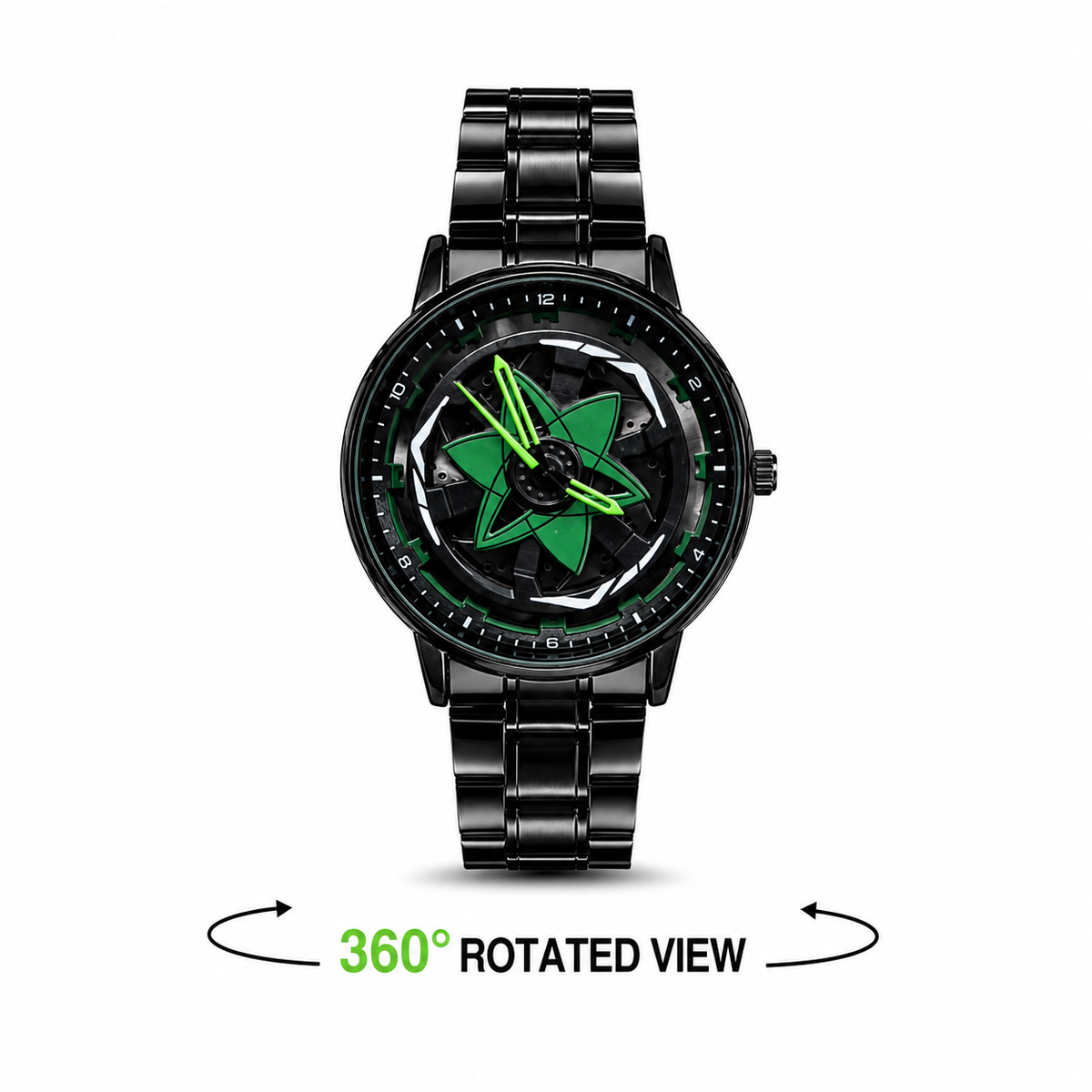 Wheel Rim Rotating Watch