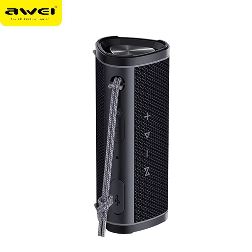 Awei Y331 Portable Wireless Bluetooth 5.0 Speaker – 10W Dual Drivers, 2000mAh Battery, 10H Playtime, Hands-Free Calling & TF/AUX Support (6 Months Warranty)