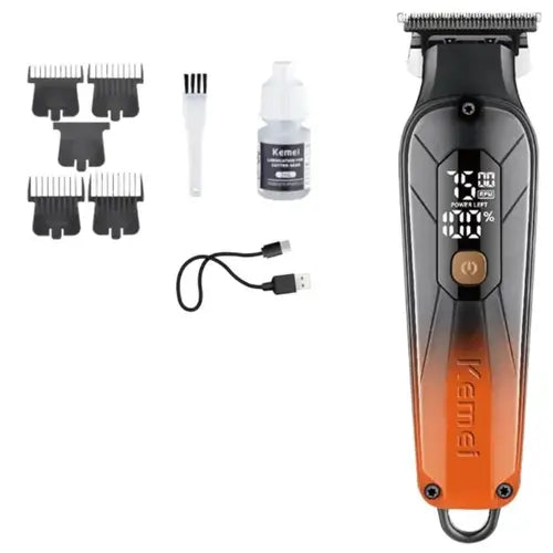 Kemei Km-1741 1200mAh Excellent Lithium Battery Hair Shaver Splicing Color Design Brand Hair Clipper Shop Online Brand Trimmers