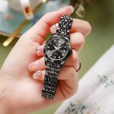 Butter Fly Lock OLEVS Watch for Women   Black